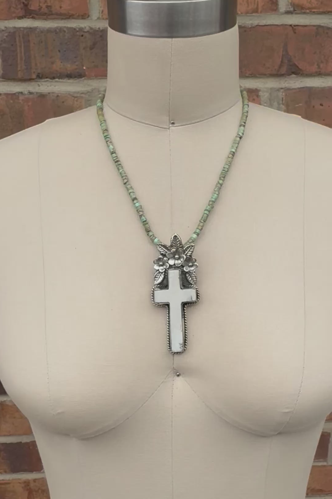 Cross & Flower Necklace