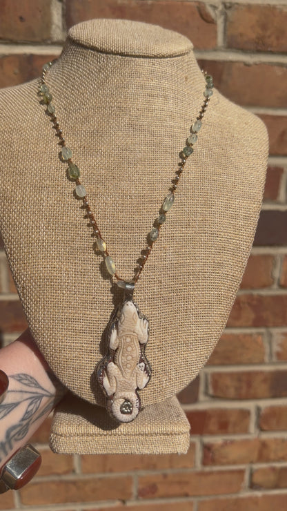 Leaping Lizards Shortie Necklace