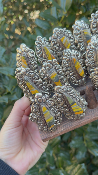 Epic Bumble Bee Jasper Statement Ring