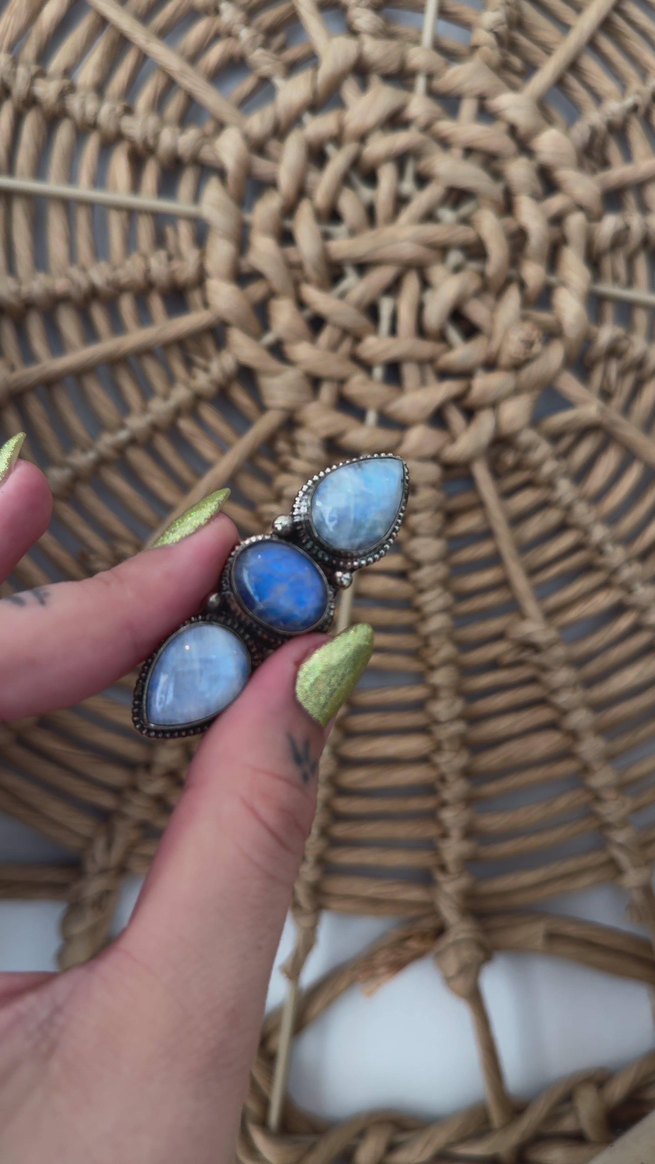 Moonstone Tiered Ring