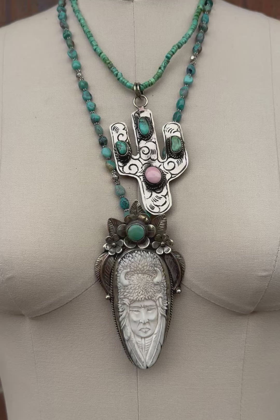 Arizona Cactus Necklace