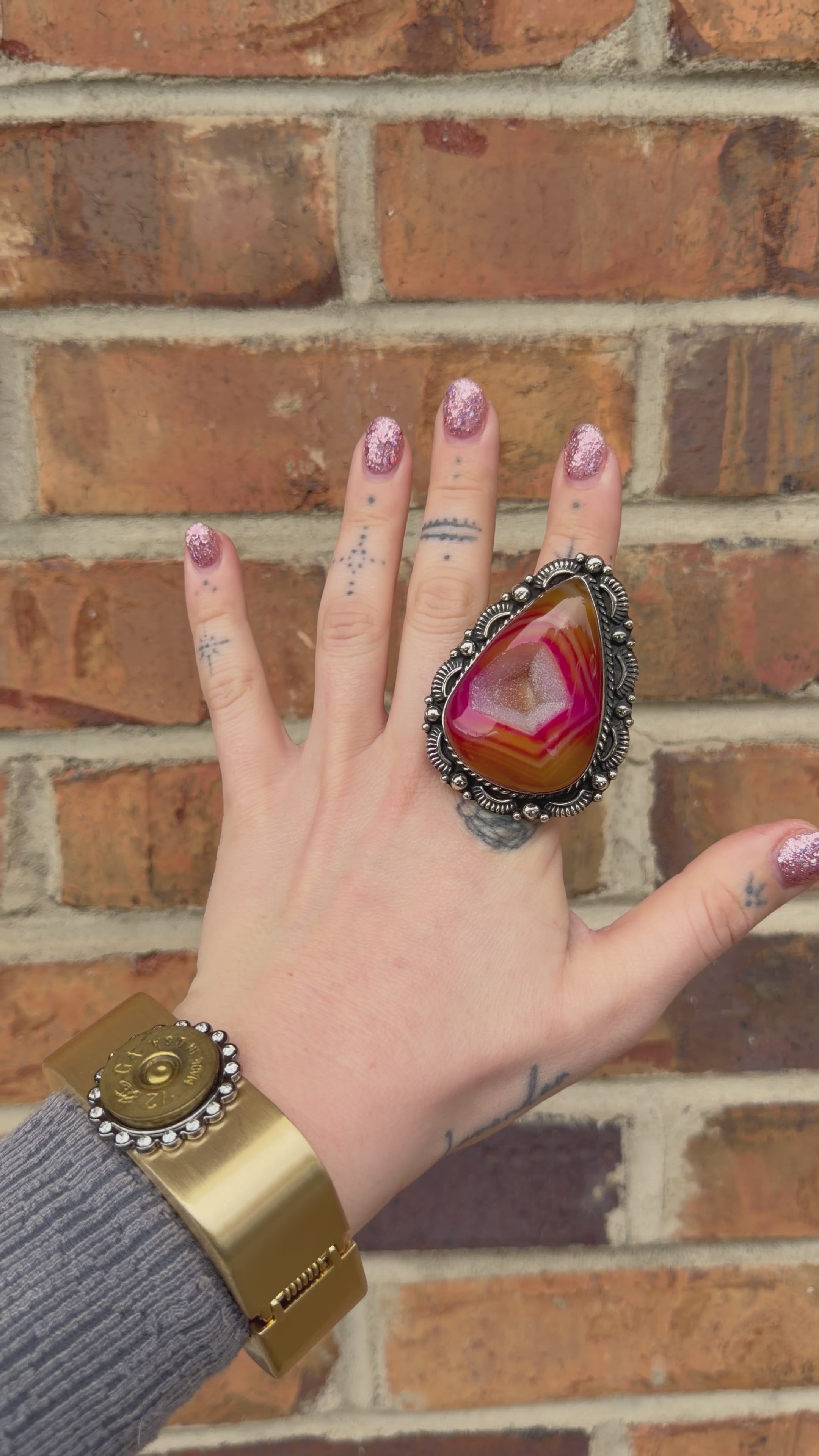 Starburst Geode Ring