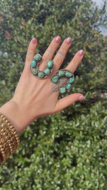 Lucky You Turquoise Horse Shoe Ring
