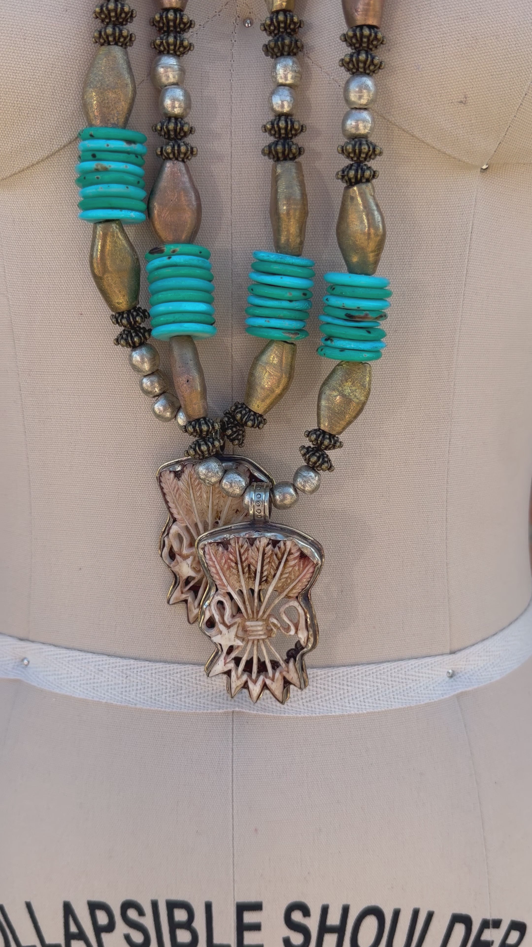 Arrow Bundle Long Statement Necklace