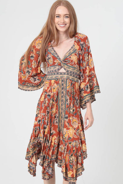Pumpkin Patch Midi Dress - ivyandlavyboutique ANGIE