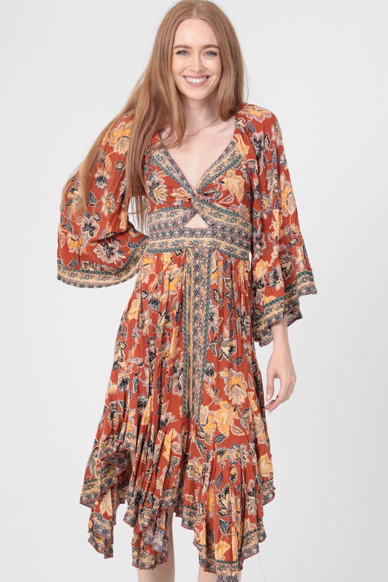 Pumpkin Patch Midi Dress - ivyandlavyboutique ANGIE