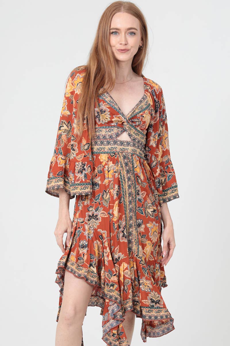 Pumpkin Patch Midi Dress - ivyandlavyboutique ANGIE