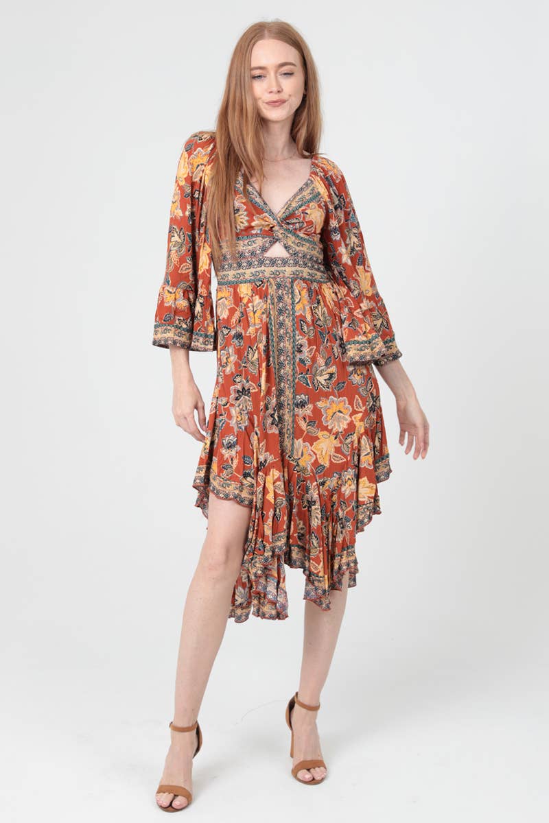 Pumpkin Patch Midi Dress - ivyandlavyboutique ANGIE
