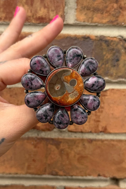 Purple Agate Yin Yang Ring - ivyandlavyboutique ivyandlavyboutique