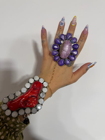 Purple Rain Biggie Ring - ivyandlavyboutique ivyandlavyboutique