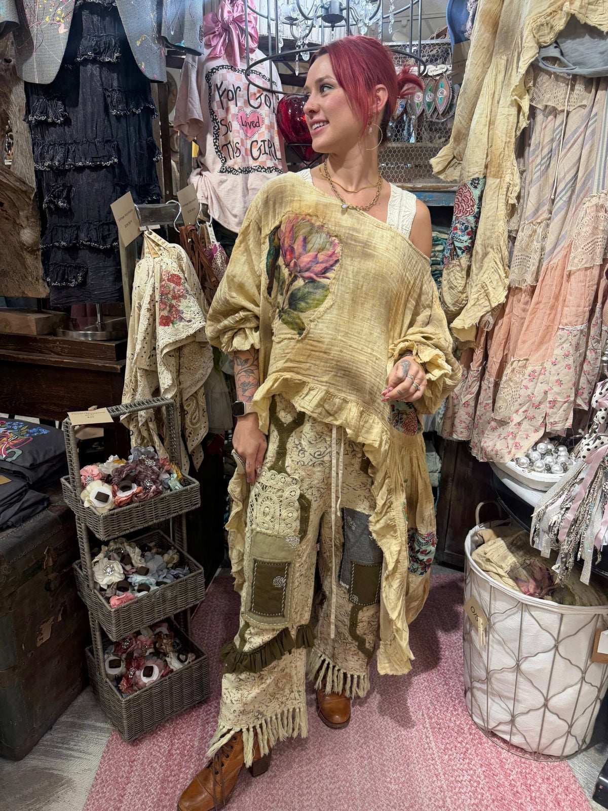Rare Bloom Hi Lo Tunic - Boho Wanderlust Boutique A Rare Bird Shop