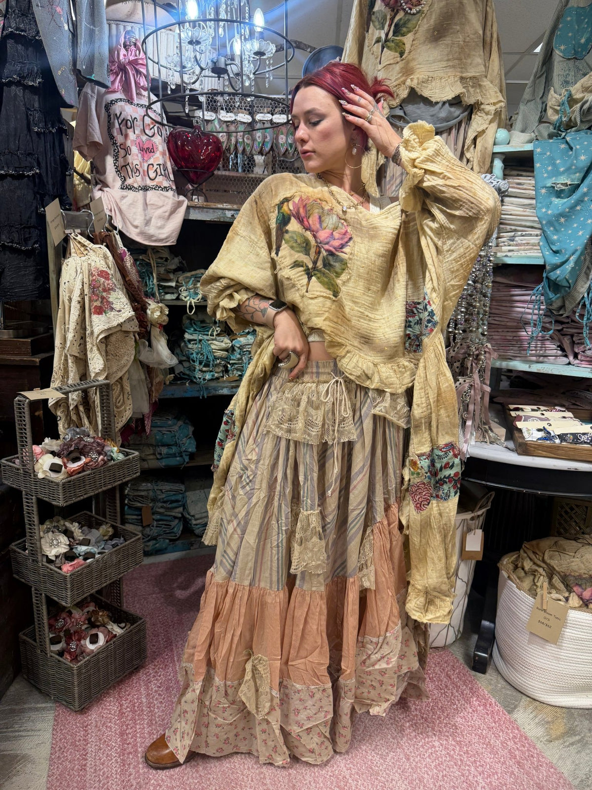 Rare Bloom Hi Lo Tunic - Boho Wanderlust Boutique A Rare Bird Shop
