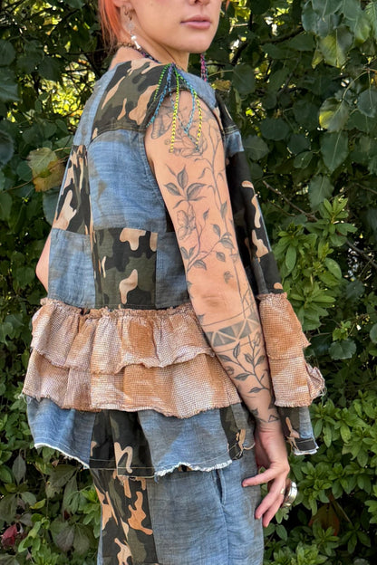 Rebel And Ruffles Vest - ivyandlavyboutique A Rare Bird Shop