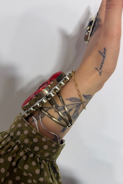 Red Log Cuff - ivyandlavyboutique ivyandlavyboutique