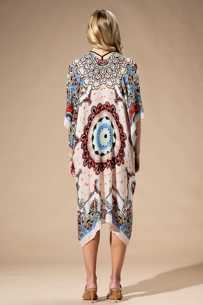 Red Mandala Kimono: RED MANDALA - ivyandlavyboutique Urbanista