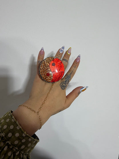 Red Yin Yang - ivyandlavyboutique ivyandlavyboutique