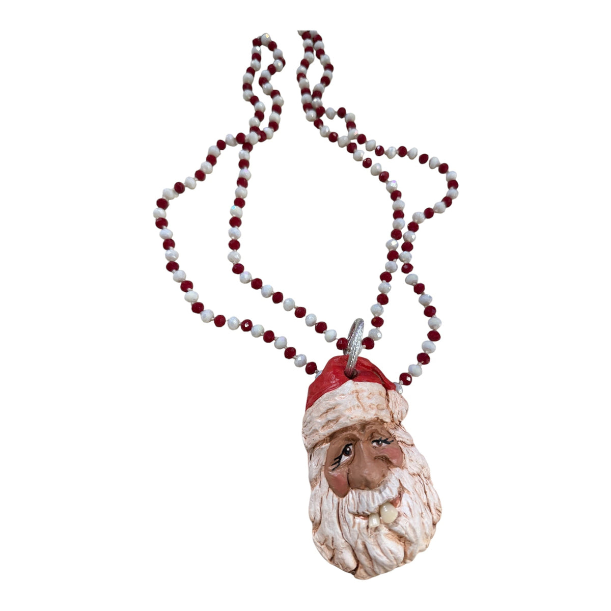 Redneck Santa Necklace - Boho Wanderlust Boutique Art by Amy