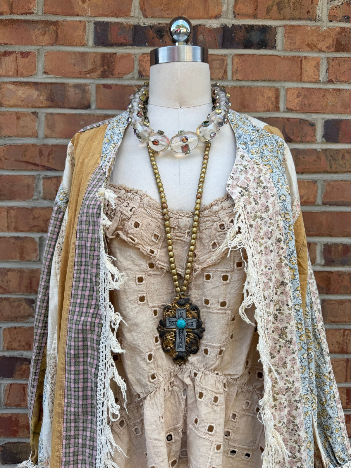 Resin Gem Beaded Ball Necklace in Clear - Style 1 - ivyandlavyboutique ivyandlavyboutique