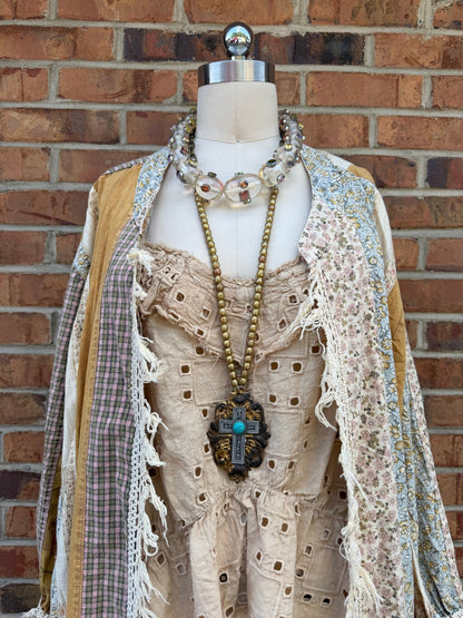 Resin Gem Beaded Ball Necklace in Clear - Style 1 - ivyandlavyboutique ivyandlavyboutique