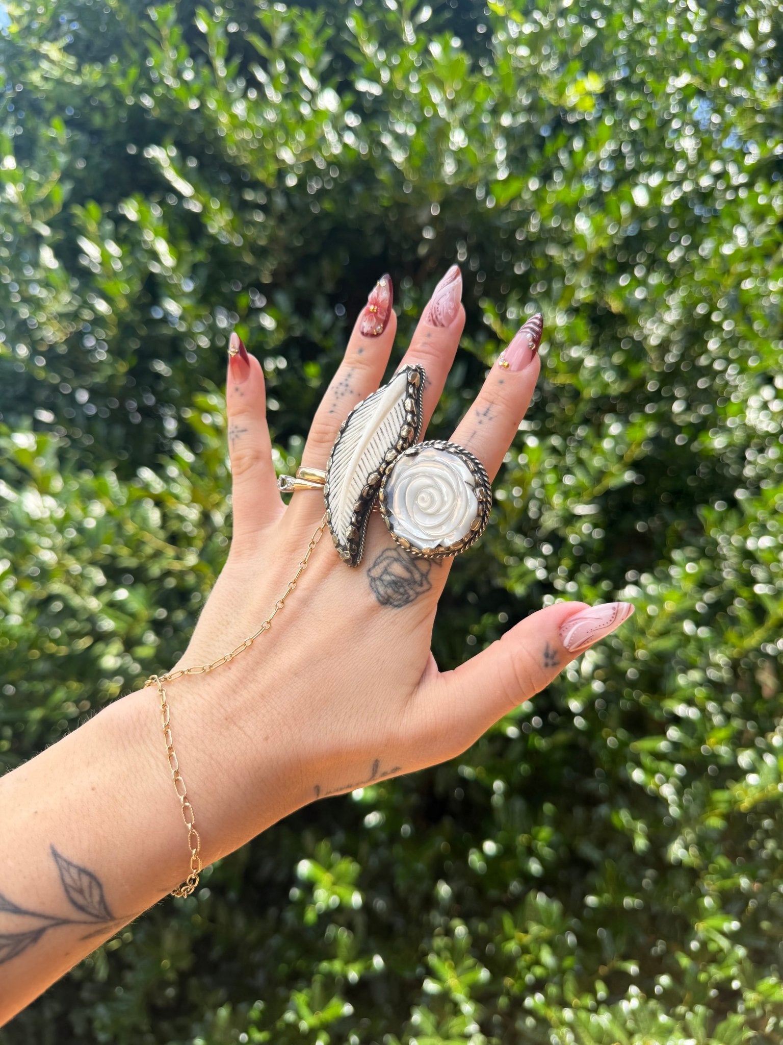 Resin Rose Ring - ivyandlavyboutique ivyandlavyboutique