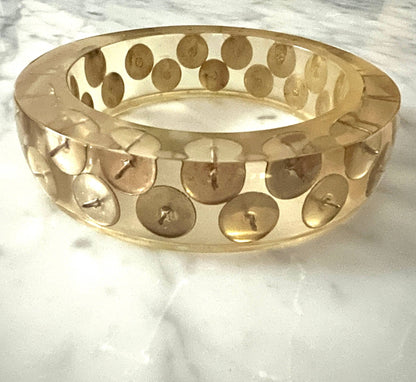 Resin thumbtack bangle - ivyandlavyboutique Erik & Mike