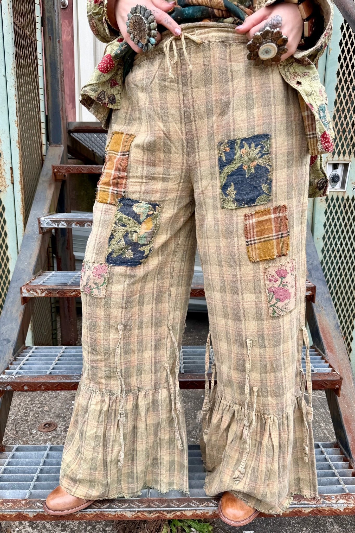 Reversible Strawberry Fields Pant - ivyandlavyboutique A Rare Bird Shop