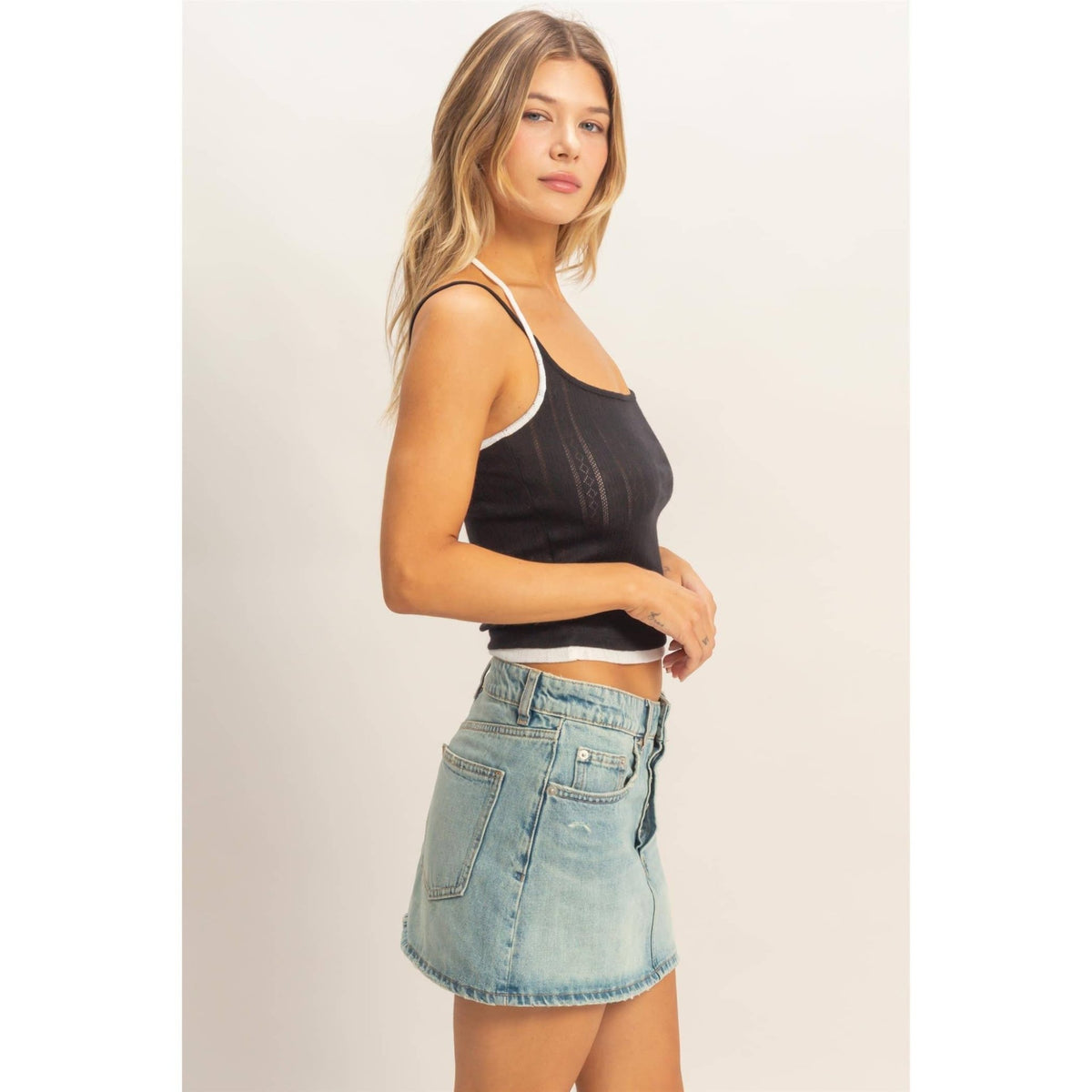 Ribbed Knit Camisole Top - ivyandlavyboutique HYFVE