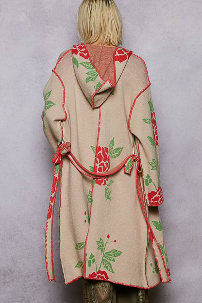 Rose Garden Maxi Cardigan Kimono - ivyandlavyboutique Pol Clothing