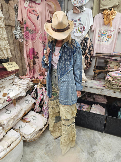 Rose Ticking Frolicking Pant - ivyandlavyboutique A Rare Bird Shop