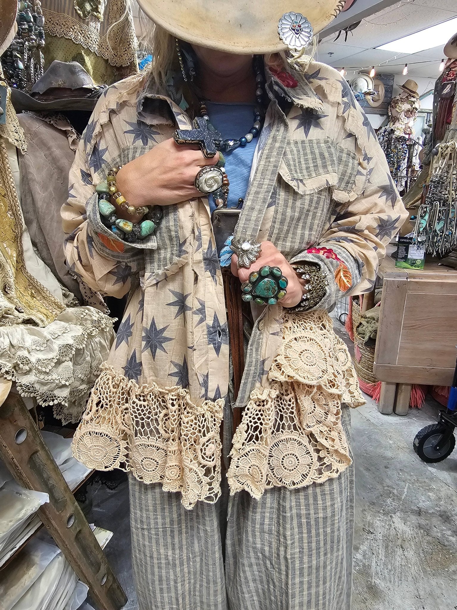 Roses Are Red Shirt/Jacket - ivyandlavyboutique A Rare Bird Shop