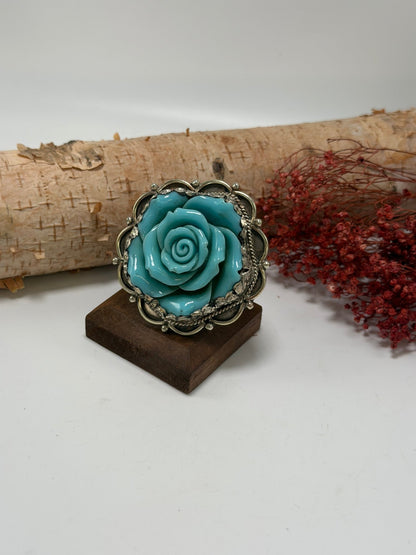 Roses for you Ring in Dirty Blue - ivyandlavyboutique ivyandlavyboutique