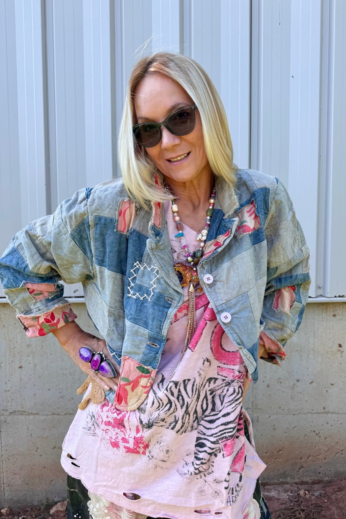 Rosette Way Jacket - ivyandlavyboutique Jaded Gypsy