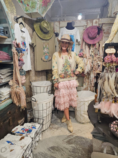 Rosie Tea Christmas Shirt - ivyandlavyboutique A Rare Bird Shop