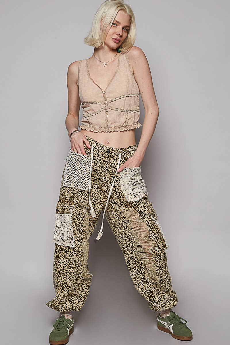 Rough & Tumble Pull On Pants in Olive - ivyandlavyboutique Pol Clothing