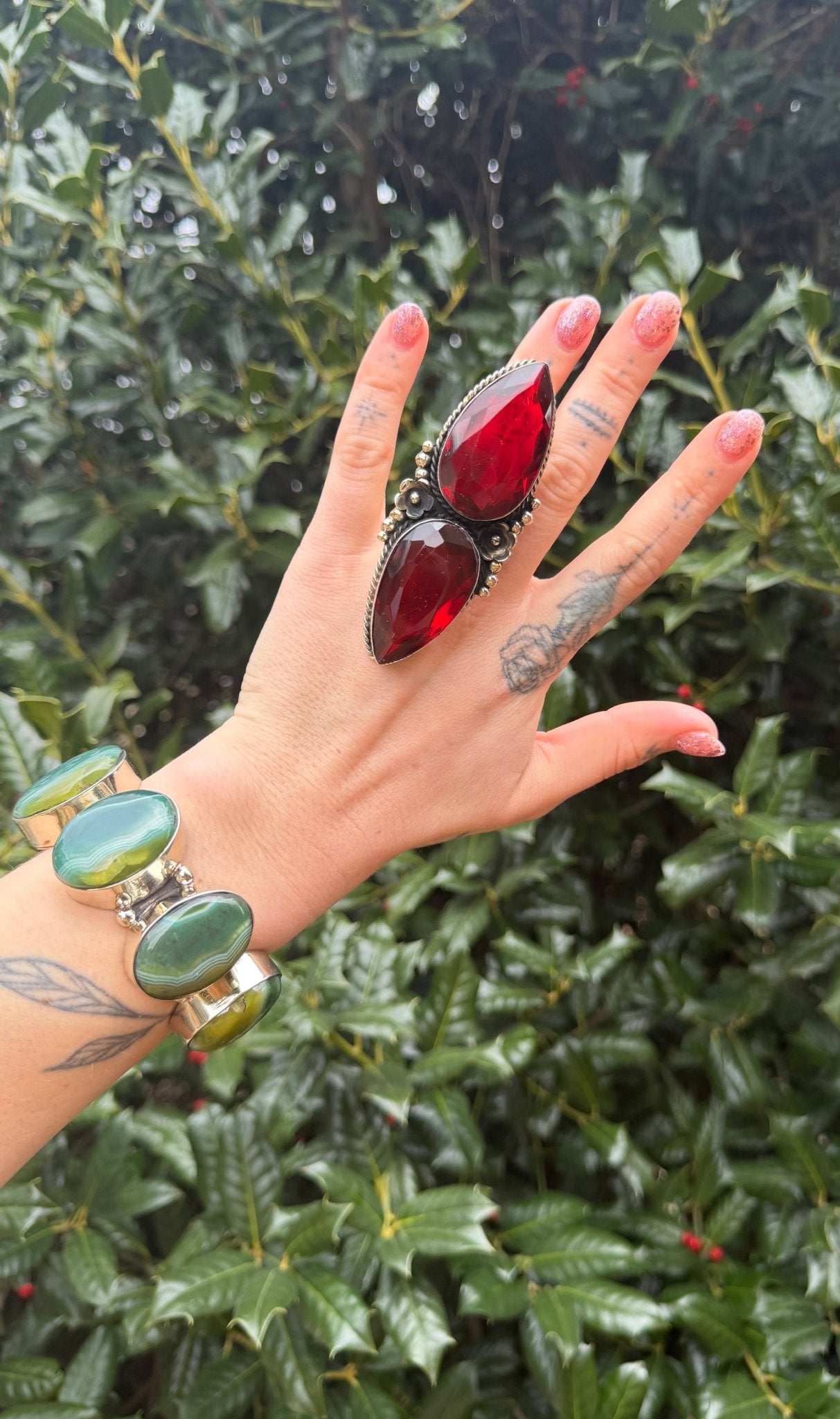 Ruby Red Ring - ivyandlavyboutique ivyandlavyboutique