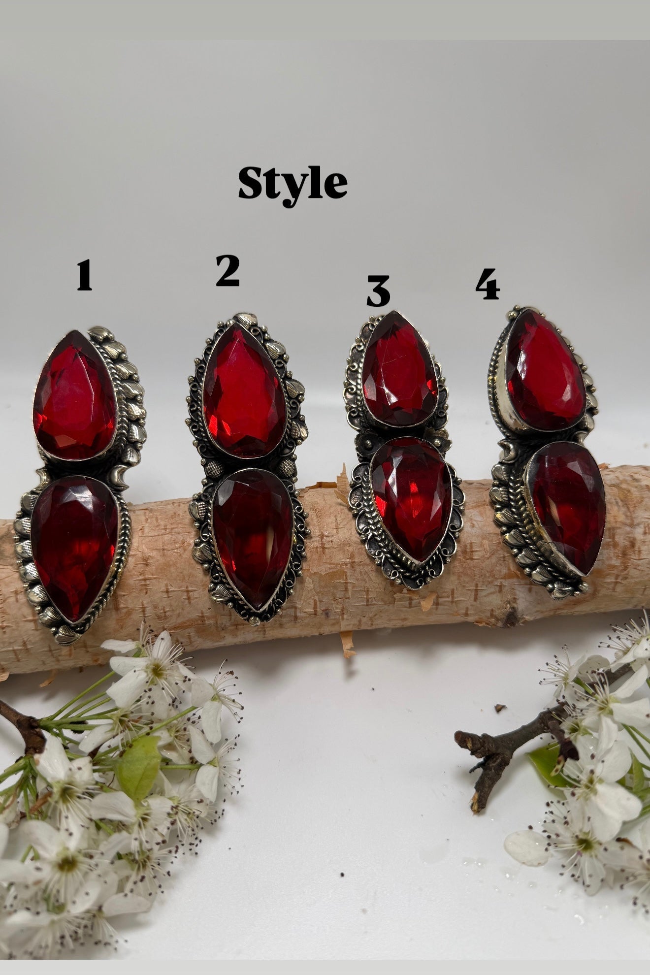 Ruby Red Ring - ivyandlavyboutique ivyandlavyboutique