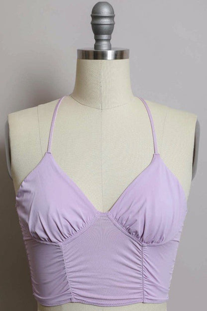 Ruched Bralette - ivyandlavyboutique Leto Accessories