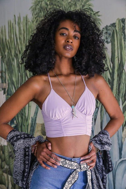 Ruched Bralette - ivyandlavyboutique Leto Accessories