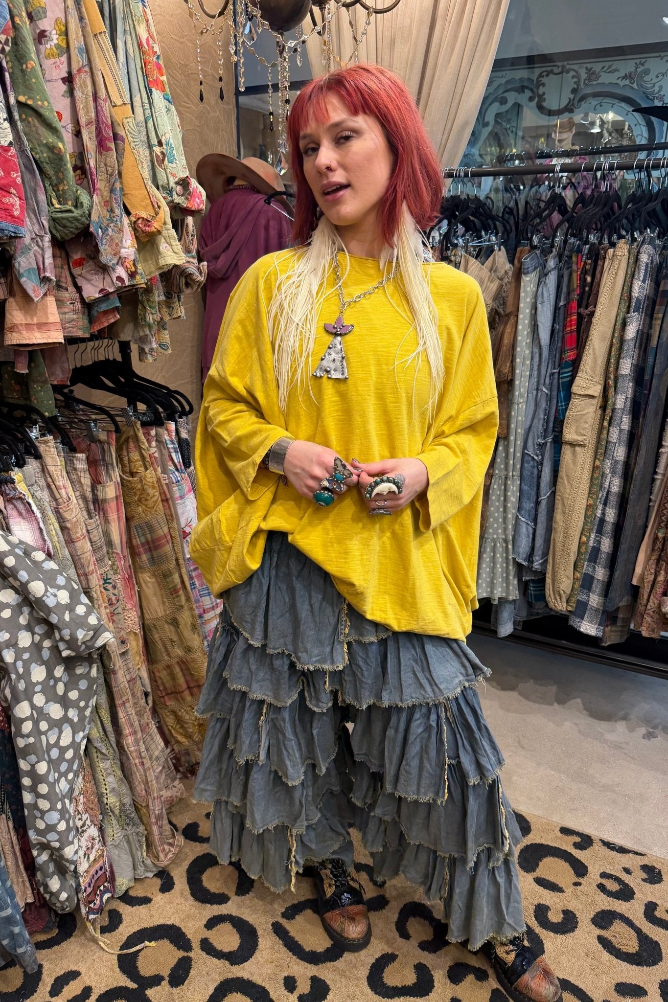 Ruffle Away Pant - ivyandlavyboutique Jaded Gypsy