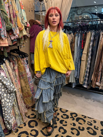 Ruffle Away Pant - ivyandlavyboutique Jaded Gypsy