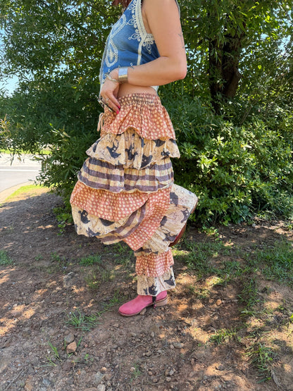 Ruffle Fly Away Pant - ivyandlavyboutique A Rare Bird Shop