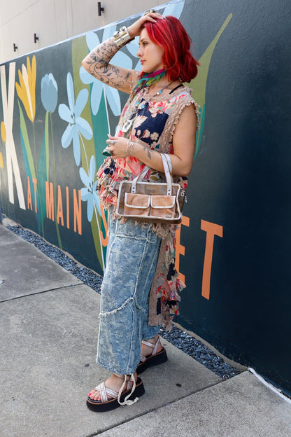Ruffle High Lo in Floral - ivyandlavyboutique Jaded Gypsy