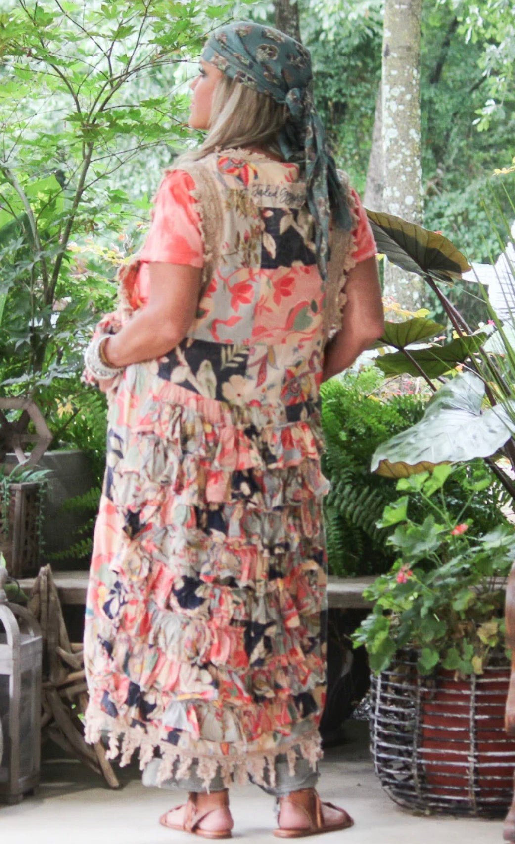 Ruffle High Lo in Floral - ivyandlavyboutique Jaded Gypsy