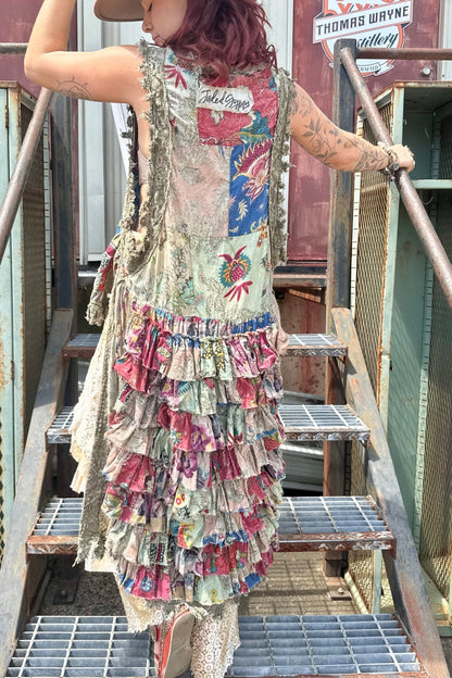 Ruffle Up High - Lo Top in Floral Combo - ivyandlavyboutique Jaded Gypsy