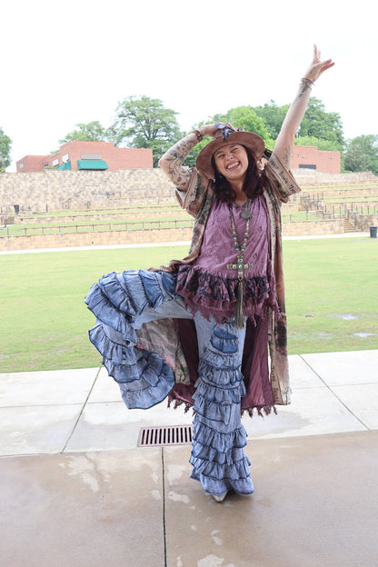 Ruffle Up High - Lo Top in Purple - ivyandlavyboutique Jaded Gypsy