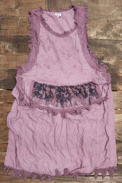 Ruffle Up High - Lo Top in Purple - ivyandlavyboutique Jaded Gypsy