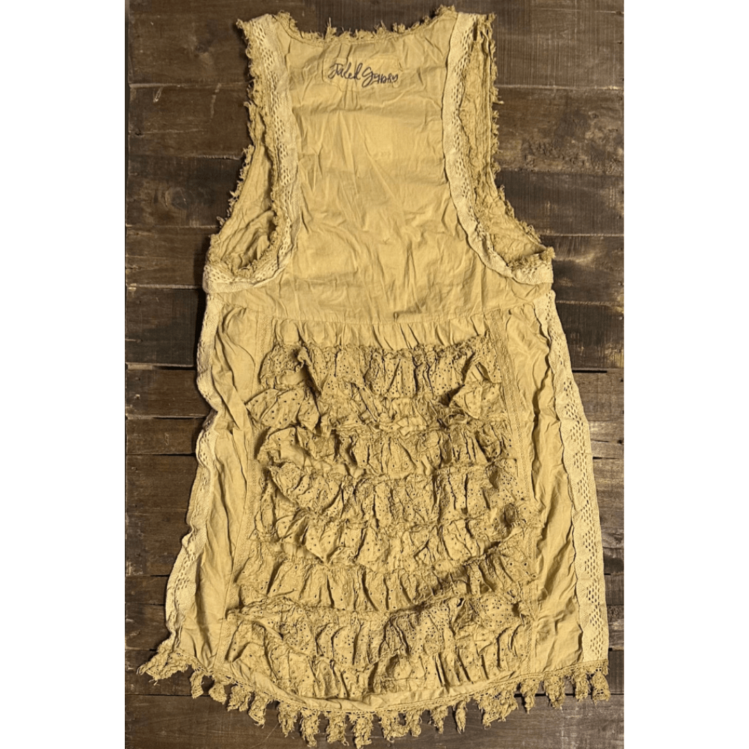 Ruffle Up High - Lo Top Tea Stain - ivyandlavyboutique Jaded Gypsy