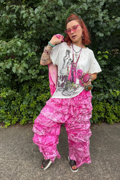 Ruffle Your Feathers Velvet Ruffle Pant - ivyandlavyboutique A Rare Bird Shop