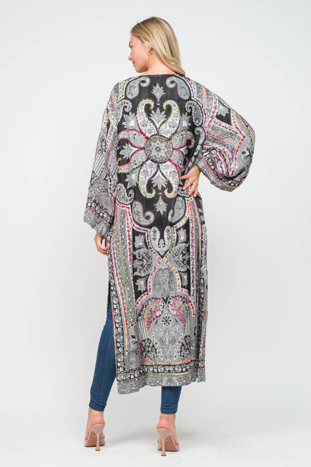 Ruth Thick Stitch Duster - ivyandlavyboutique Raj Trading & Imports (USA) Inc.