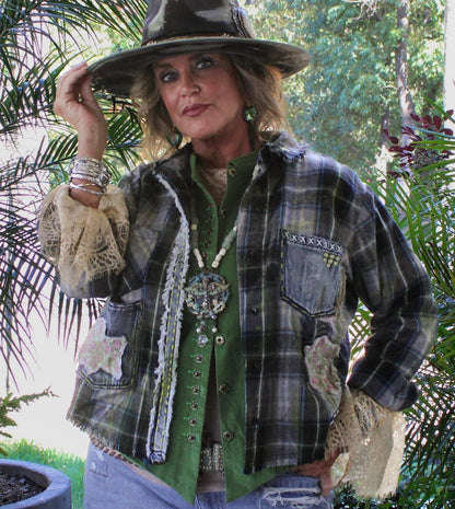 Sagebrush Flannel - Preorder - ivyandlavyboutique Jaded Gypsy